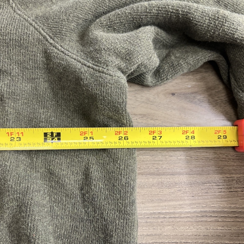 Vintage Polo Ralph Lauren Men's Olive 1/4 Zip Cotton Pullover Size XXL - Picture 3 of 8